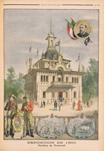 Het Transvaal paviljoen op de Wereldtentoonstelling van 1900, Parijs, illustratie uit 